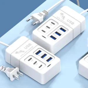 PD 35W Mobile Phone Charger 6 Ports USB C Charger Quick Charge For Xiaomi 11 14 Ultra Samsung Galaxy S22 S23 iPhone 13 14 15 Pro