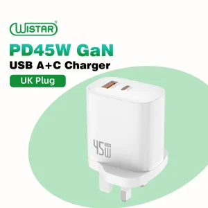 PD 45W UK Type-C Mobile Phone Wall Charger Power Adapter