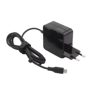 PD Type-C 45W GaN Power Supply Adapter Foldable Retractable Cable PC Fireproof Material for Laptop