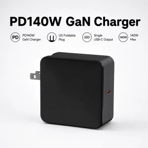 PD1401 140W GaN Charger PD3.1 PPS Fast Charging Single USB-C Power Adapter US Plug for Laptop Phone Tablet