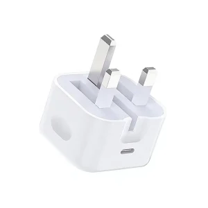 PD20W UK Standard Aluminum Alloy Type C Charger with Foldable Plug for Earphone Smart Fast Charging Adapter