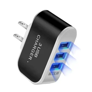 PD3.1 3-Port USB LED Charger QC3.0 18W Desk Charger 15W Output Candy Color