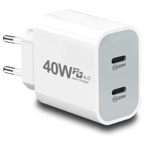 PD40W Multi Port Type-C Fast Charging Wall Charger for 17