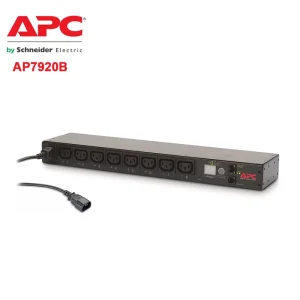 PDU AP7920B Rack Power Distribution Unit Switched 1U 12A/208V 10A/230V (8) C13 2300VA Smart AC Voltage