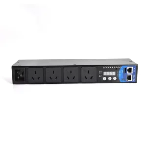 PDU Power Distribution Unit 4 Socket Monitored & Switched Rack PDU 2200W 120 250V US UK EU CN AU OEM ODM Modbus RTU MQTT