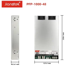 PFP-1000-48 1000W 48V 21A Active PFC Forced Air Cooling Industrial Power Supply