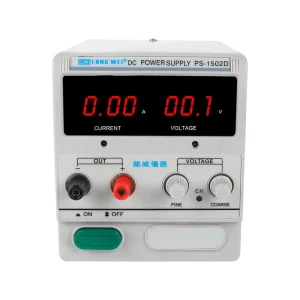 PS-1502D 15V 2A Regulated DC Power Source Precision Digital Adjustable Lab Bench Variable Linear DC Power Supply