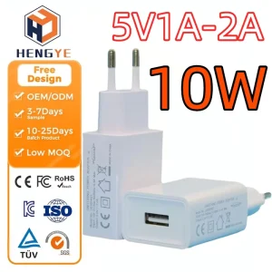 Phone Chargers Power Supply Adapter Cable AC DC 5V 1A 2A USB Wall Charger Fast Charging Adaptateur DC 10W for Android