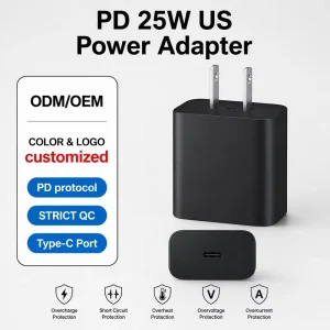 Phone PD 25w Type-C Power Adapter Multiple protection Fast Charging Wall Charger