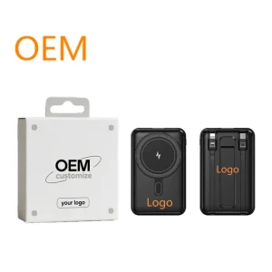 Pocket-Sized 10000mAh Wireless Magnetic Power Bank with Stand and PD 22.5W Fast Charging