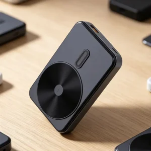Pocket-sized Mini Wireless Magnetic 15W Fast Charging Portable Power Bank 5000mah Business Style for iPhone 17