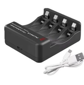 Portable 1.5V Battery Charger Li-ion AAA AA Battery Charger Smart Rechargeable Lithium Ion Batteries Charger with Cable
