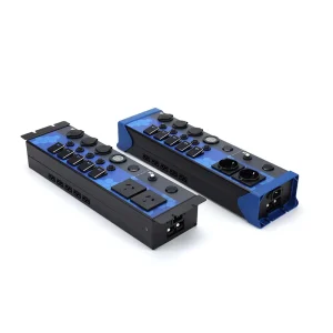 Portable 12 Volt Distribution Box DIY Block DC Power 12V Control Hub Touch Accessories with Campervan Switch Panel ABS Material
