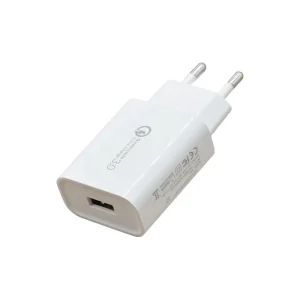 Portable 18W Travel Fast Charger USB Power Adapter with QC3.0 5V 3A Output Universal Adapter for Mobile Phones