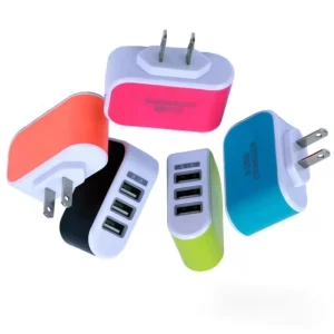 Portable 3 USB Wall Charger 3.1A US Plug Triple Fast Travel Power Adapter Charging for iPhone Samsung Huawei
