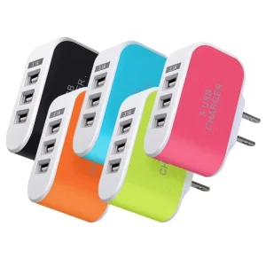Portable 3-in-1 USB Wall Charger