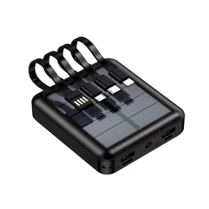 Portable 30000mAh Mobile Power Bank with Custom Logo Fast Charger & Cable Universal Li-Polymer Battery
