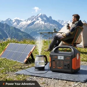 Portable 300W Power Station 64000mAh Solar Generator 110V AC 2 DC USB Outlets MPPT Controller Backup Battery Pack