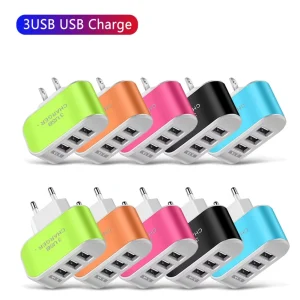 Portable 3X USB Travel Wall Charger for Phone