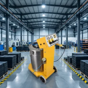 Portable High Voltage 0-100KV Powder Spray Coating Line PLC Engine AC220V 50Hz 45W Easy Operation