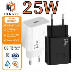 Portable PD 25W USB-C Type C Complete Charger Fast Charging EU Usb China Super Fast Mobile Phone Charger