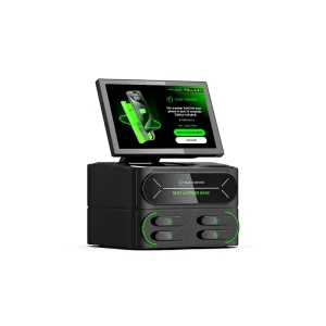 Portable Stackable Power Bank Vending Machine Charging Station with POS 4 Slots and NFC Payment