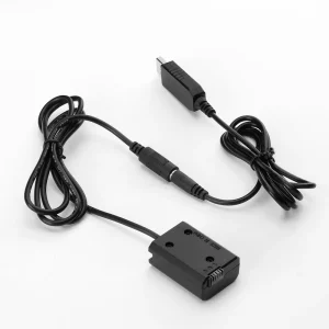 Portable USB Step-Up Cable + NP-FW50 Power Adapter for ZV-E10/A7IV/A7 Series, 5V/8.4V Voltage Booster Power Bank