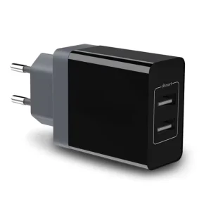 Portable USB Wall Charger Dual Port 24W 5V 4.8A for Mobile Phone and Other USB Devices