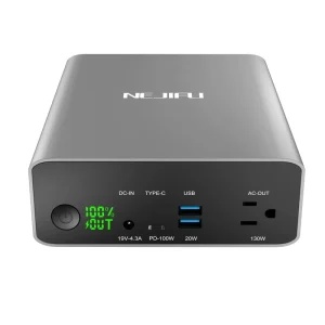 Power Bank PD 100W External Battery Charger 80000mAh with 220V Output