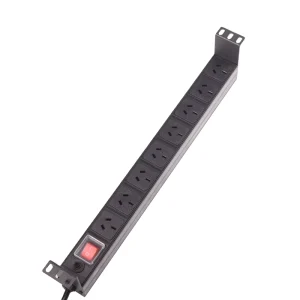 Power Distribution Units(PDU) 19” 1U 8 Ways Australia Type with Overload Protector and On-off Switch SAA Certification