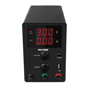 Power Source 30V 10A USB Interface DC Regulated Switching Power Supply 3 Digits Adjustable Variable DC Power Supply