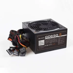 Power Supply Gaming 650W Hybrid Silent RGB Fan Control ATX 24pin Server Stock PC Desktop Power Supply