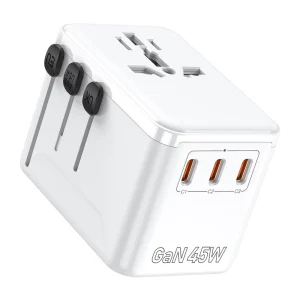 Power Travel Adaptor Multi Plug Universal Travel Adapter International Worldwide Charger Adapter With Type C