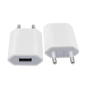 Premium Single Port EU Charger 5V 1000mA USB Charging Power Travel Adapter for iPhone and for Samsung Mobile Phones