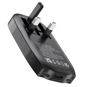 Product 65W GaN 2C1A PD QC Fast Charger Foldable UK Plug Multi Port Adapter for Laptop Phone Tablet