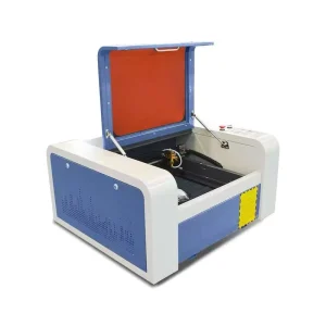 Programmable 40W CO2 Laser Cutting Machine High Accuracy CNC Bench Top Dual Heads with Water Cooling for Non Metal Materials