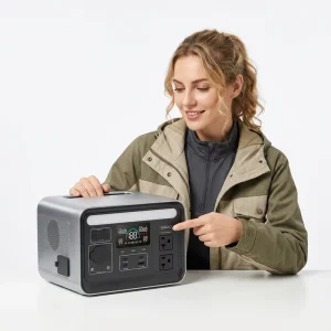 Pure Sine Wave 288Wh Mobile Backup 300W Portable Home Camping LiFePO4 Battery Solar Generator Emergency Outdoor Power Station