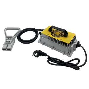 QA1250A 48V LiFePO4 Charger 25A for Electric Vehicles AGVs Pallet Trucks CE FCC Certified 2 Year Warranty