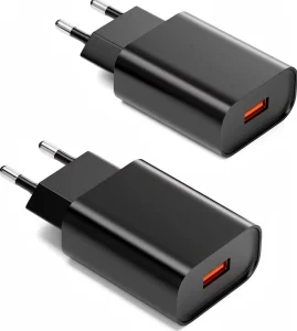 QC3.0 18W USB Fast Wall Charger Quick Charge 3.0 Power Adapter PC Fireproof Material for Smartphones Tablets Earbuds