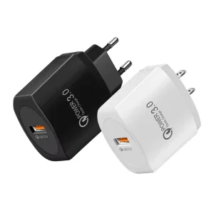QC3.0 US EU AU UK Plug Single-Port USB Fast Charger Travel Wall Power Adapter HXUS001