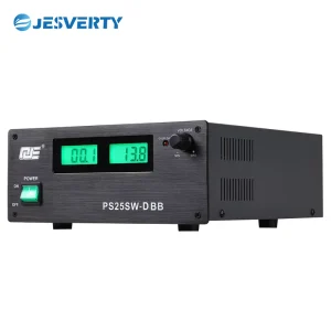 QJE 25A Compact Bench Power Supply Single 5-15V Three-Digit Display Switching Power Supply 90% Efficiency Universal Home Lab