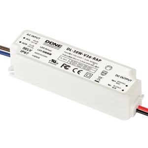 RAP Series 30W 36V IP67 Waterproof Class II LED Driver for Landscape and Outdoor Signage Lighting, 2KV Surge Protection