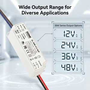 RAP Series 30W IP67 Waterproof Class II LED Driver for Landscape and Outdoor Signage Lighting, 2KV Surge Protection