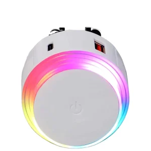 RGB Night Light 5V 2.4A Usb Type c Adapter Charger Station for Phone