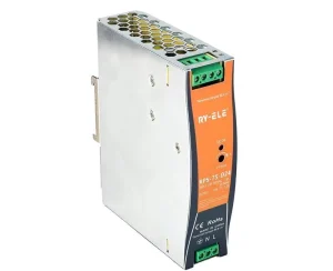 RPS-75-24 75W DIN Rail Power Supply, Dual Output 24DC, for Power Distribution Cabinet