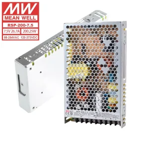 RSP 200 7.5 200W AC DC Single Output Power Supply DC 7.5V 26.7A 89% Efficiency 88 264VAC Input Industrial Use