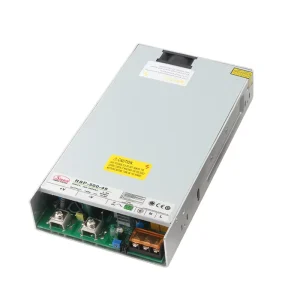 RSP 500 500W 100-240VAC Input 12V/15V/24V/27V/48VDC Single 90% Efficiency Industrial Switching Power Supply PFC CE IP20 CCC
