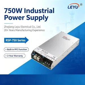 RSP-750 750W 48V 15.7A PFC Switching Power Supply Programmable 1U Low Profile Industrial Grade