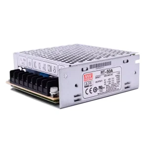 RT-50A Mean Well 50W Output DC Switching Power Supply 88-264VAC Input 12V 2A +5V 4A -5V 0.5A Enclosed Economic Type Single