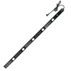 Rack Smart PDU Monitored & Switched Single Phase 10A International Standard 230V Power Distribution Unit 20 Ports Vertical